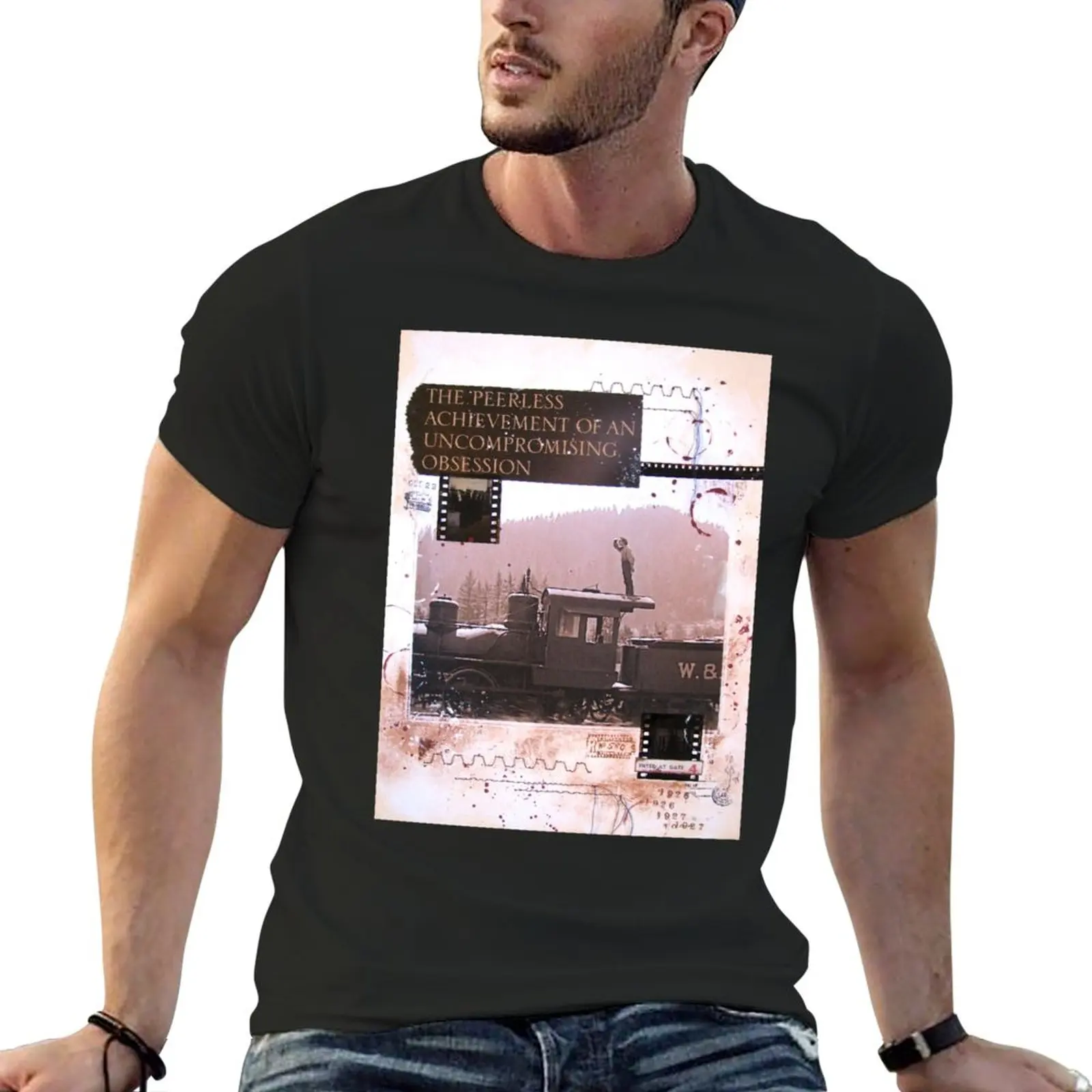 Peerless Achievement (Buster Keaton) T-Shirt summer clothes Short sleeve tee black t shirts for men