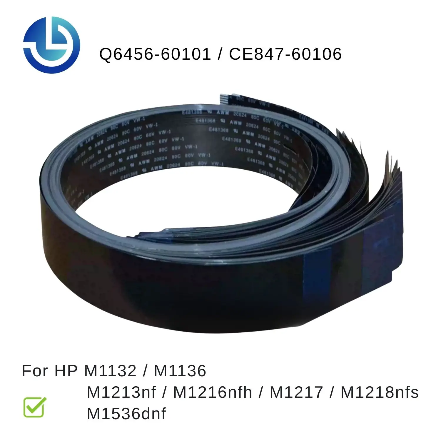 New Original Scanner Cable Q6456-60101 CE847-60106 for HP M1132 M1136 M1213 M1216 M1217 M1218 M1536 Scan Head Flat Ribbon Cable