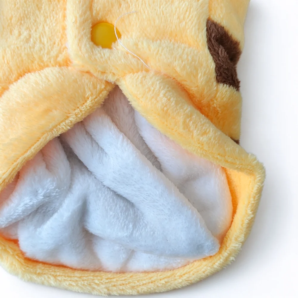 Schwarzes Halloween-Kostüm für kleine und mittelgroße Hunde, Haustier-Kapuzenpullover, Fleece, dick, warm, Herbst-Winter, XS 5XL, französische Bulldogge, Dackel-Kleidungsstück – Detail 2