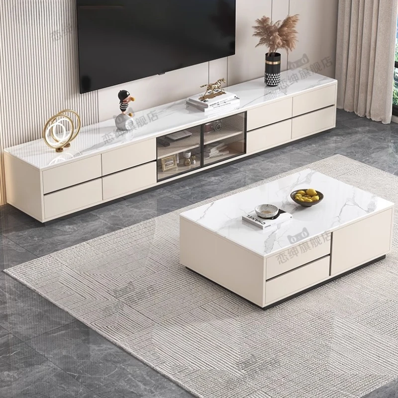 Adorno de almacenamiento Para Tv, mueble de pared Simple, soporte de Tv blanco nórdico, cajones, estante Para El Hogar, Accesorios Para El Hogar