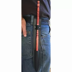 Medieval Witch Sorcerer Magic Wand Spellcasting Stick Holder Wearable Leather Belt Holster Magician Wizard Costume Accessory Kit
