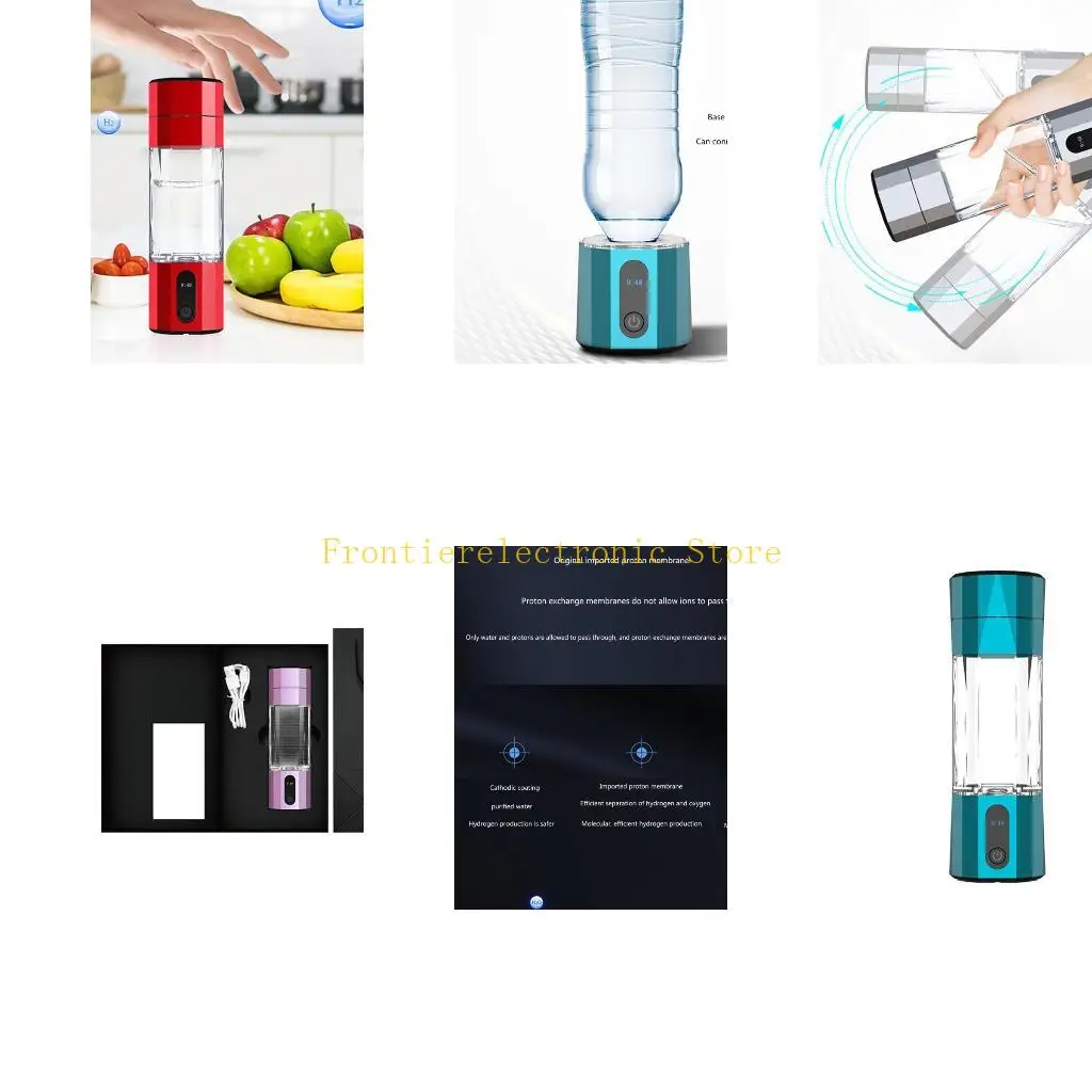 G8DB 208ml Hydrogen Water Bottle PEM Electrolysis Hydrogen Generator 10000PPB LED Display