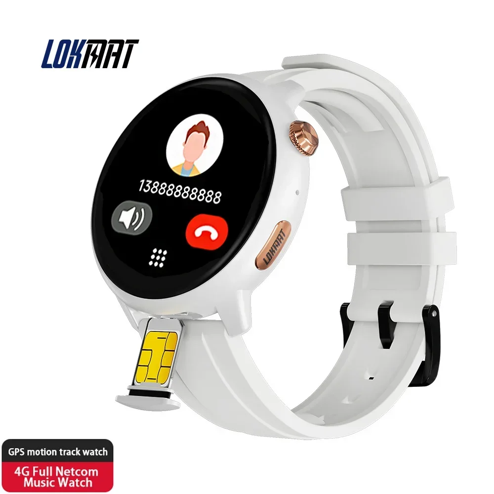 

LOKMAT SKY GT Smart Watch Men SIM Card Call Round Amoled Screen HD Video Clock SOS GPS Reloj Women Heart Rate Fitness Tracker