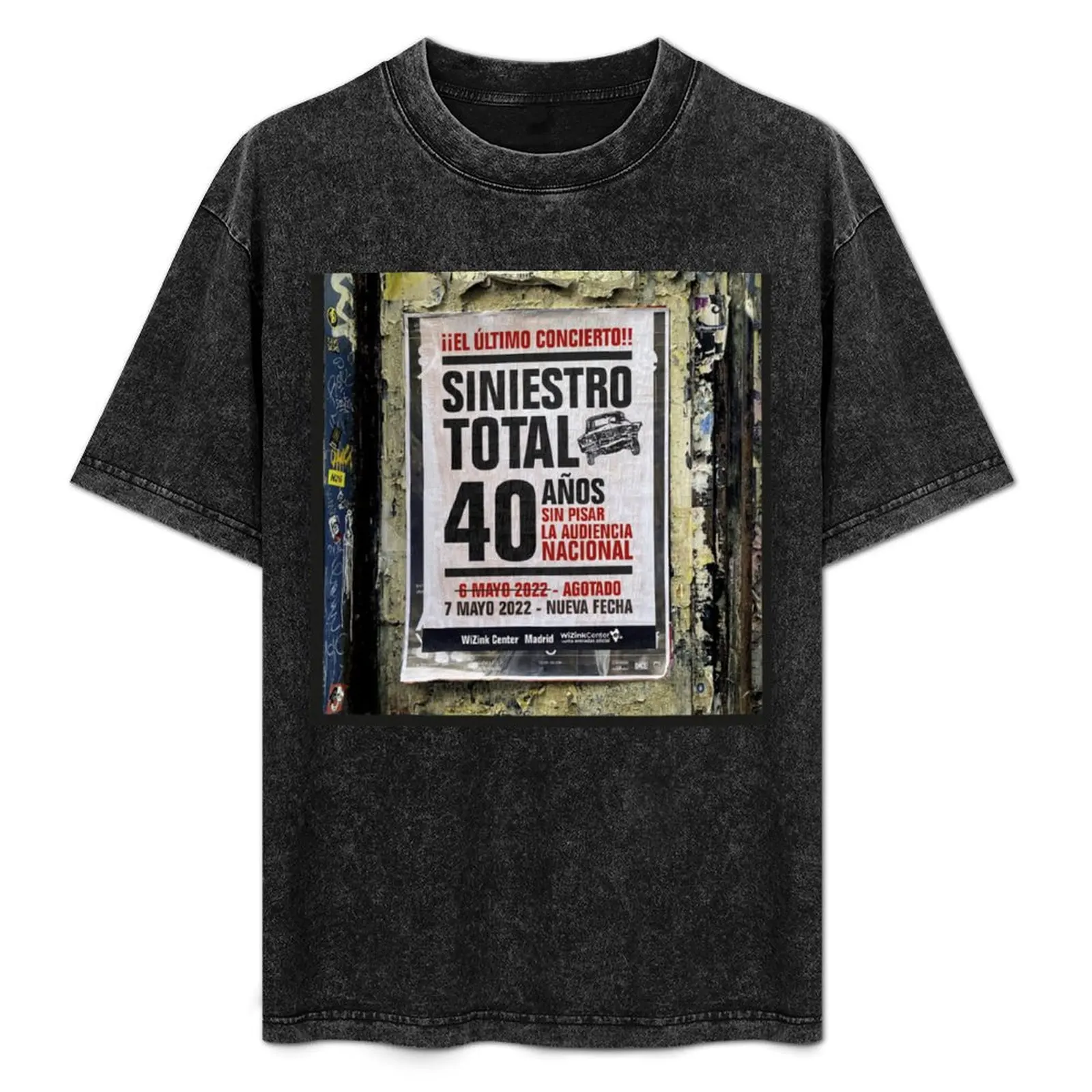 Siniestro Total - 40 Años Sin Pisar La Audiencia Nacional, Camiseta del álbum 2023, Talla Grande, Camiseta de Algodón Suave