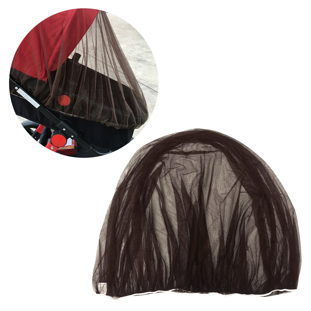 

Baby Mosquito Net Mesh Insect Cover Elastic Estimated Infant Stroller Net Bug Protection Fits Most Pram Carriers Coffee