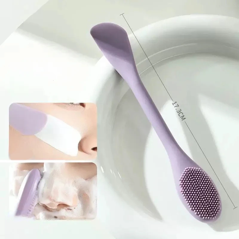 New Mini Beauty Soft Deep Cleaning Exfoliator Silicone Face Cleansing Brush Facial Deep Pore Skin Care Scrub Cleanser Tool