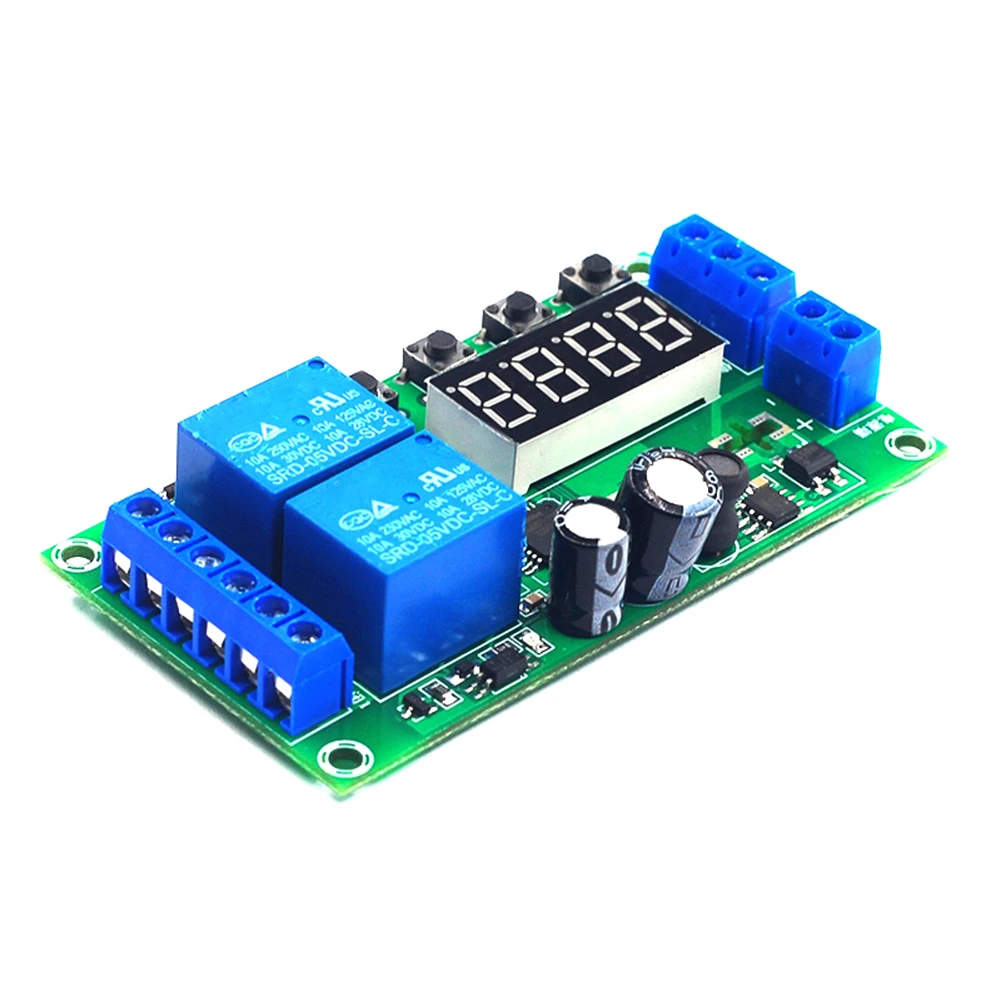 

YF-7 2-Channel Delay Relay Board Pulse Trigger Cycle Timer 0.01s-999m Delay Time