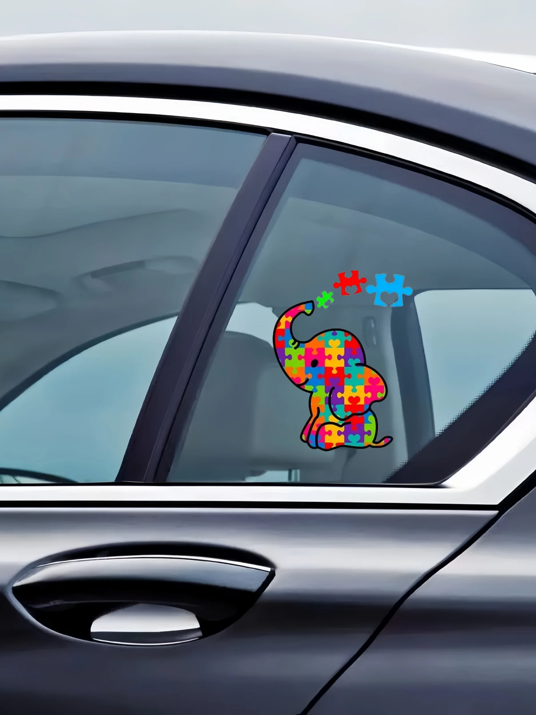 Autism Awareness Elephant Vinyl Sticker For Car, Laptop