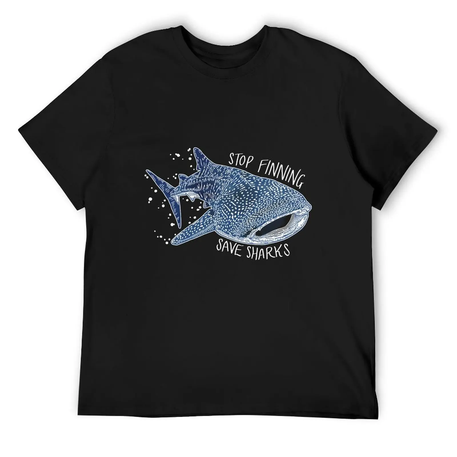 

Stop Finning Save Sharks Whale Sharks T-Shirt essential t shirt plus size tops vintage vintage t shirt men