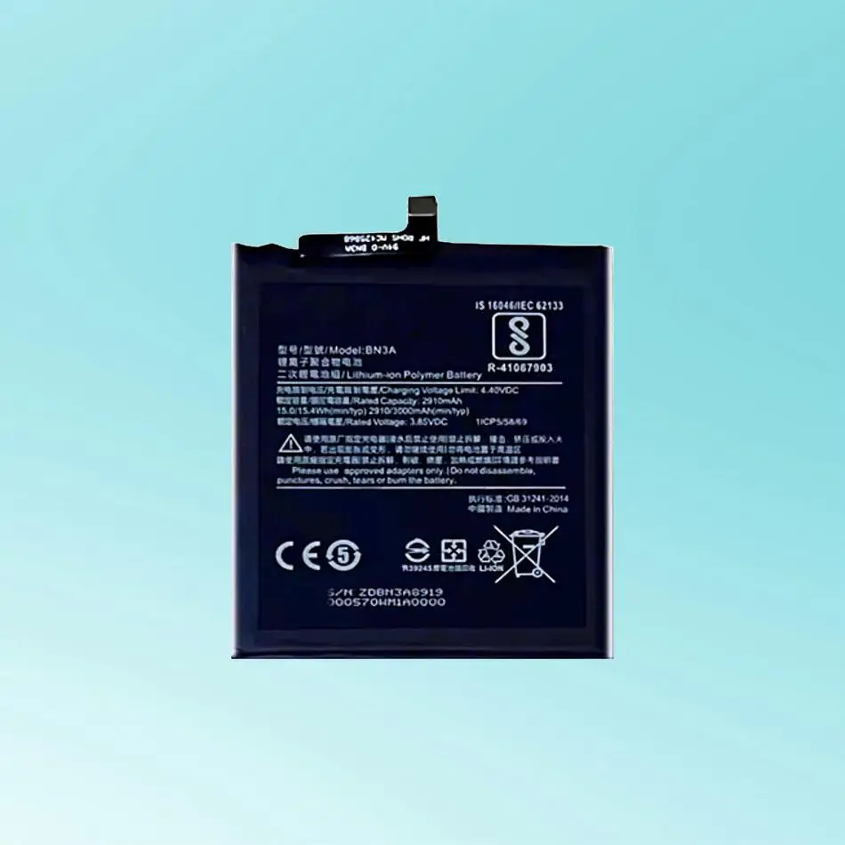 

Safe Mobile Phone Battery For Xiaomi Redmi GO BN3A Premium Replacement 3000Mah