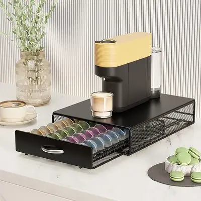 حامل كبسولة القهوة درج تخزين متوافق مع ستاربكس فيريسمو نسبرسو فيرتو كافيتالي لافازا حامل كبسولات طاولة المطبخ #6