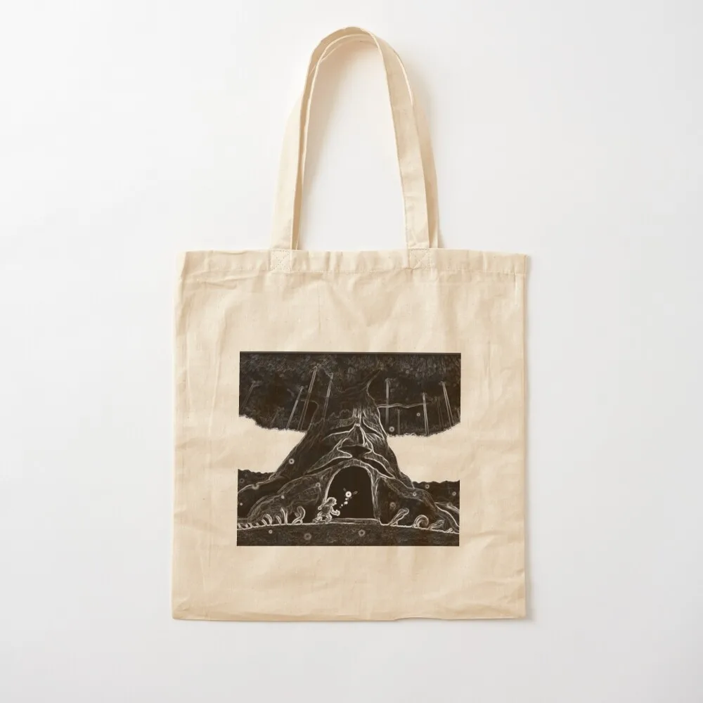 LoZ Great Deku Tree Charcoal Tote Bag shopping bag logo Women's shopper reusable grocery bags