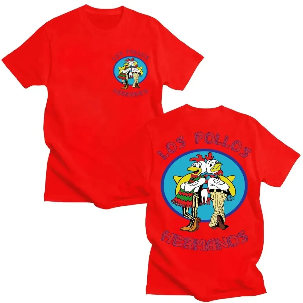 2026 Hip-Hop Streetwear Y2K T-Shirt TV-Serie Breaking Bad Los Pollos Hermanos Lustige Hühnerbrüder Herren Damen Beliebte T-Shirts Tops – Detail 8
