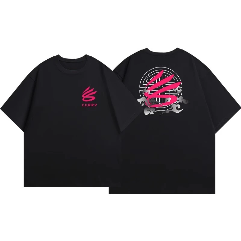 

25 Summer Black Printed Short Sleeve Summer Multifunctional Basketball Sports Half Sleeve High Quality Men's Short Sleeve Shirt