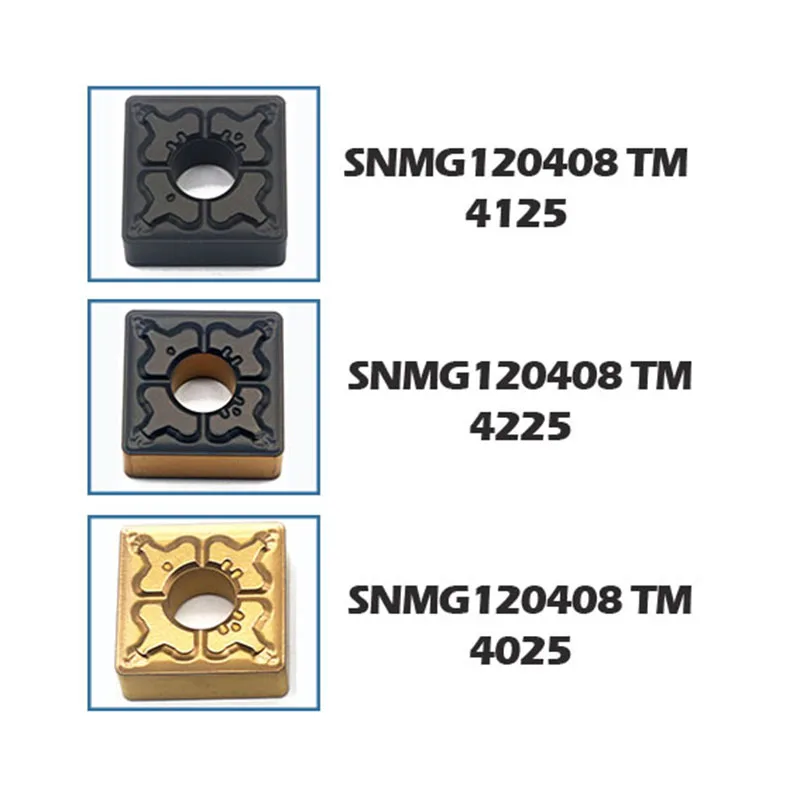 SNMG120408 TM 4025 4125 4225 Carbide Inserts SNMG 120408 Hard Alloy Lathe Turing Tool Cutter for Steel High Quality