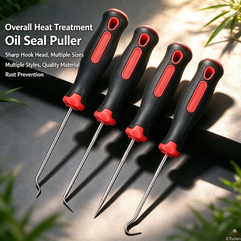 Thickened Oil Seal Puller, Oil Seal Hook for Oil Seal, Gasket & Toner Cartridge Shim Removal & Installation Tool
