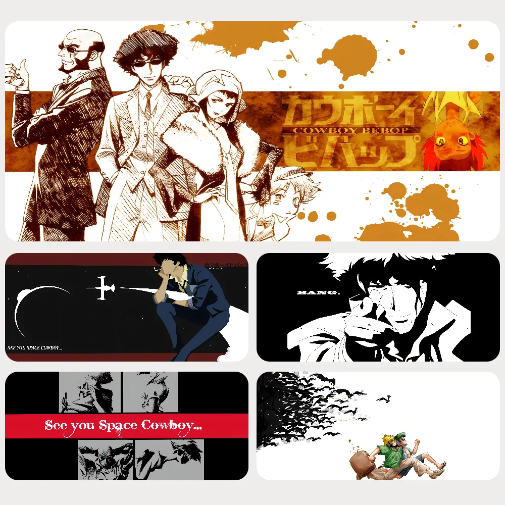 

Space Cowboy Bebop Mousepad Mouse Mat Desk Mat With Pad Gaming Accessories Prime Gaming XXL Keyboard Pad Padding Mat