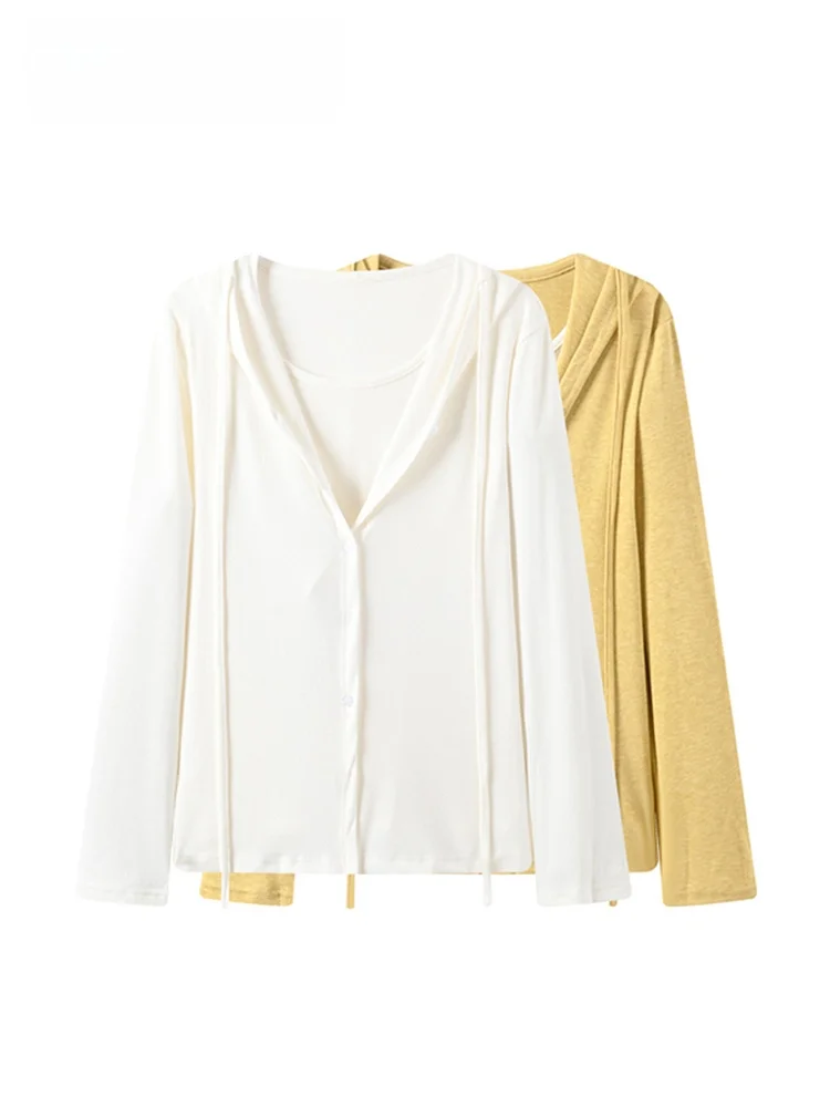 

Женская толстовка CaraCLUB большого размера с капюшоном и длинным рукавом, новая весенняя коллекция, свободный крой, повседневный стиль, на одной пуговице