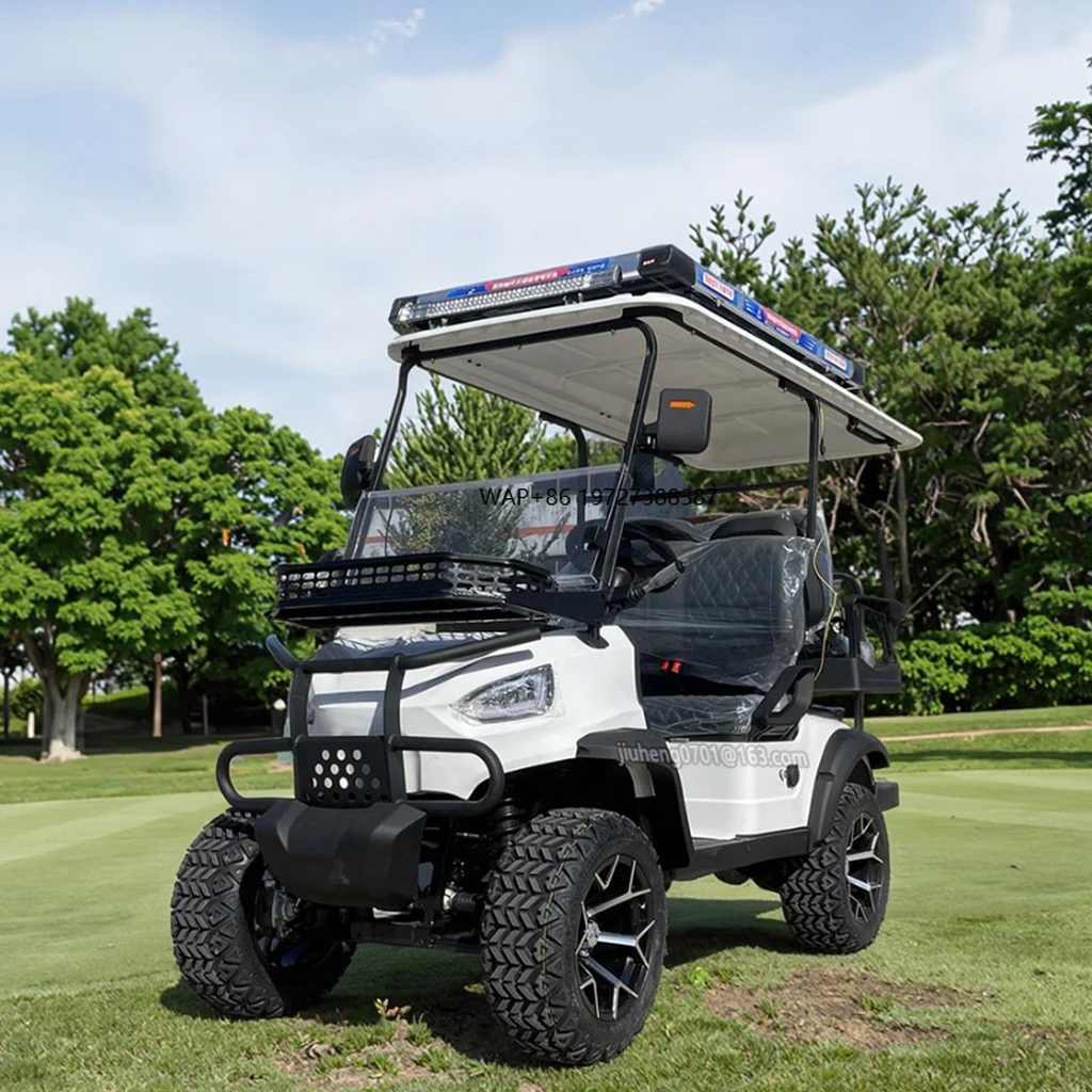 2025 Индивидуальная электрическая тележка для гольфа 72 В с сертификатом CE 4-местный экскурсионный автомобиль для фермерского клуба Мощный электромобиль