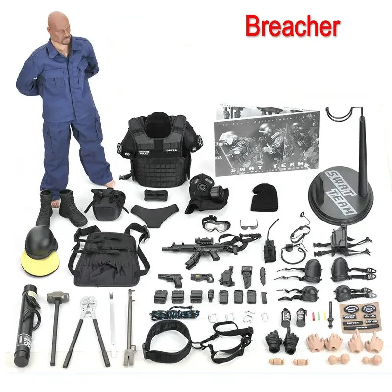 12 cali SWAT BREACHER Policja Figurka akcji 1/6 Skala Żołnierz Zestaw modeli 30 cm Armia Zabawki dla dzieci Dzieci Chłopcy Prezent urodzinowy