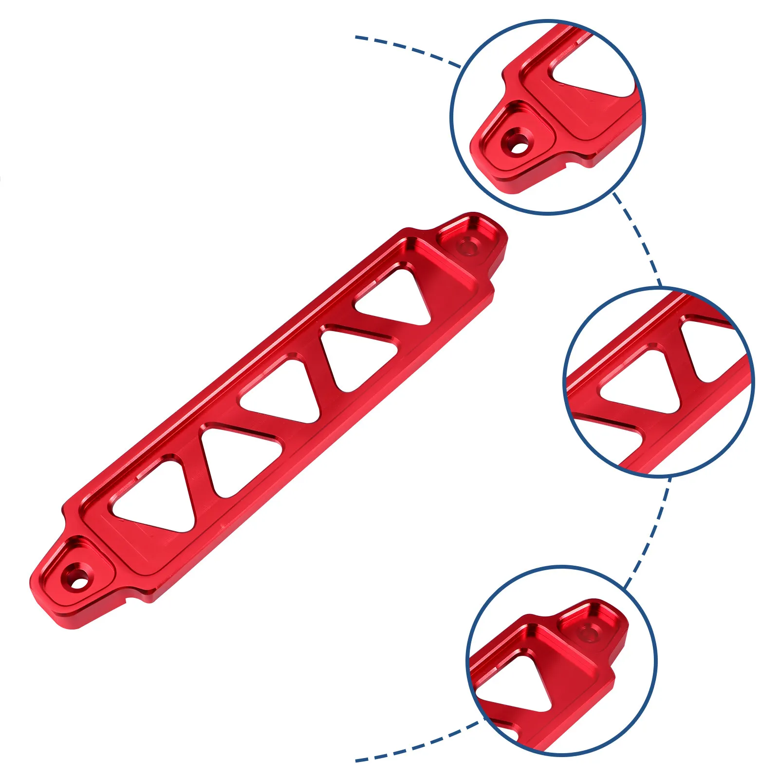 

1 шт. автомобильный кронштейн из алюминиевого сплава, анодированный, устойчивый к коррозии, точного размера, для крепления аккумулятора, аксессуар для грузовиков