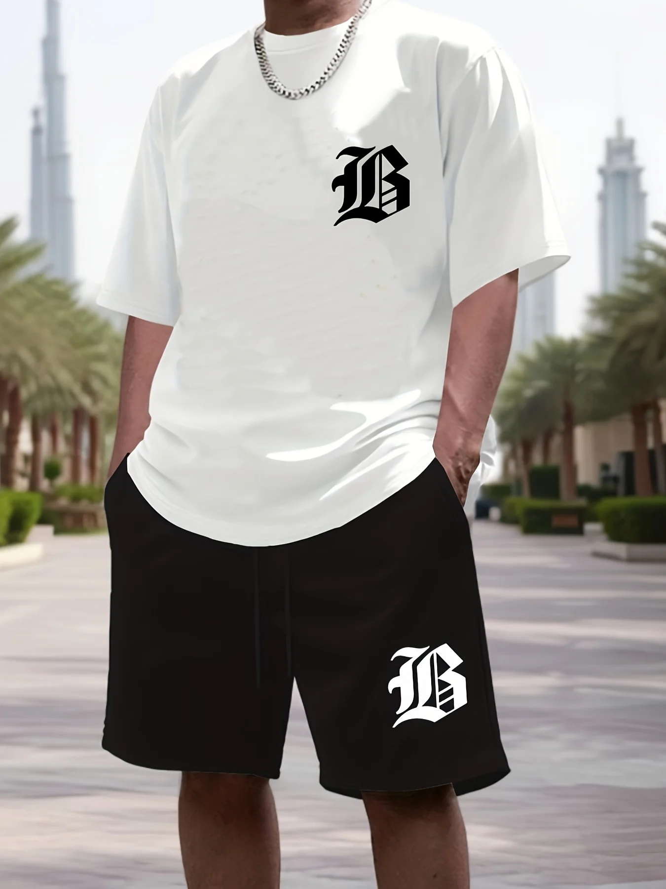 

The new men's casual set for summer 2025 3D printed sporty fashionable outdoor street and daily wear