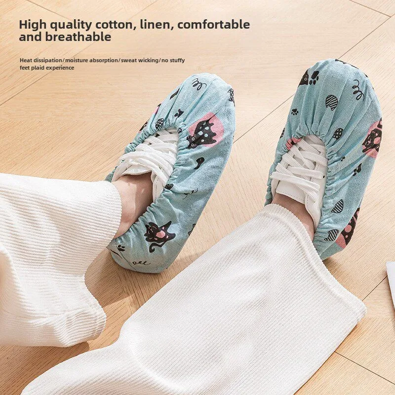 

Многоразовые бахилы для дома и компьютерных классов для студентов: нескользящие, износостойкие, можно стирать в воде