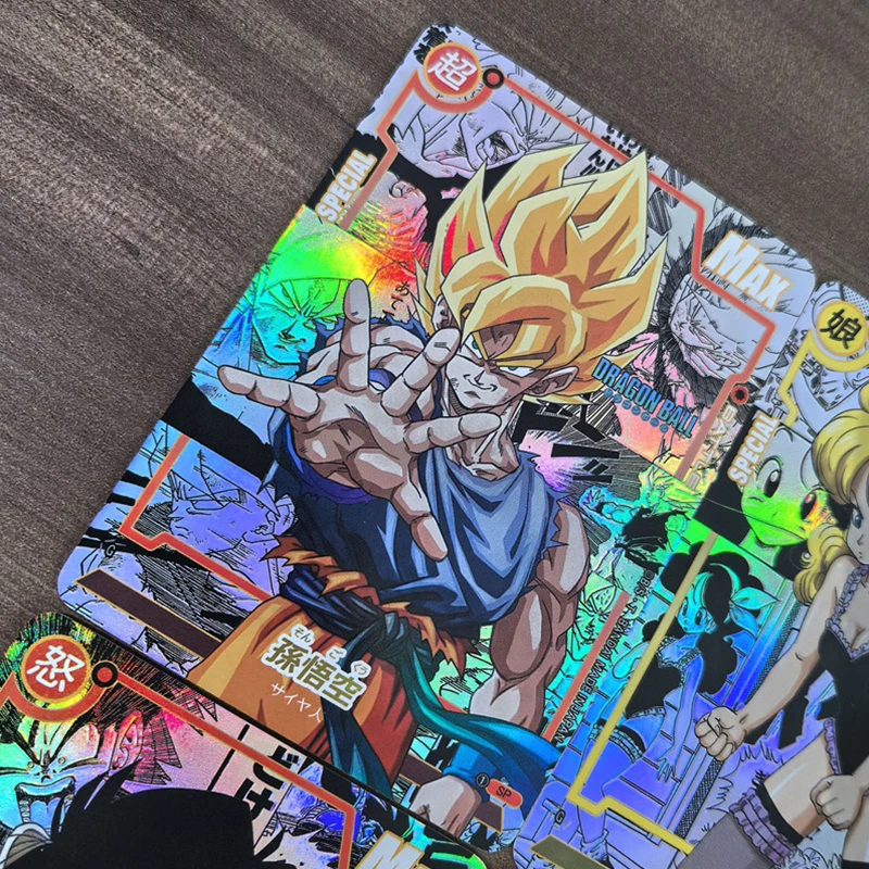 Anime DIY ACG Dragon Ball Bulma Son Goku Son Gohan East Supreme Kai Cell Krillin Android 17 Collectible Cards Birthday Toy Gift