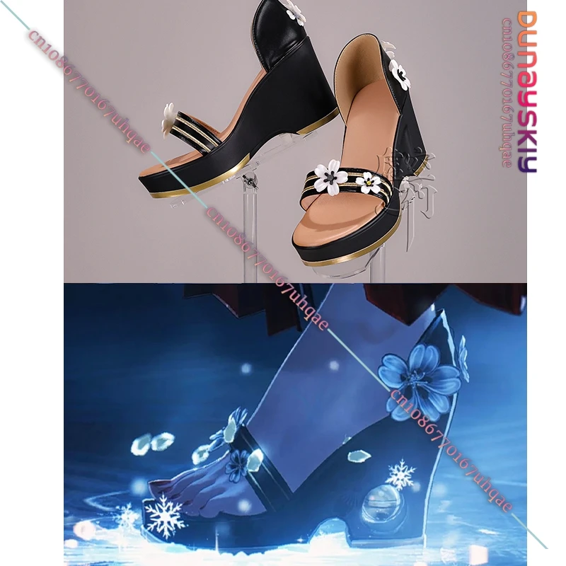 

SAIKOU^Wuwa Hiyuki Wuthering Waves Cosplay Shoes High Heel Japanese Style Kimono Dress up Halloween Women Platform Open Toe