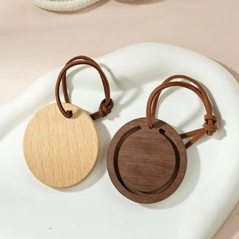 Two Pack Traditional Curved Car Scent Disks With Extended Essential Oil Absorption 55KF