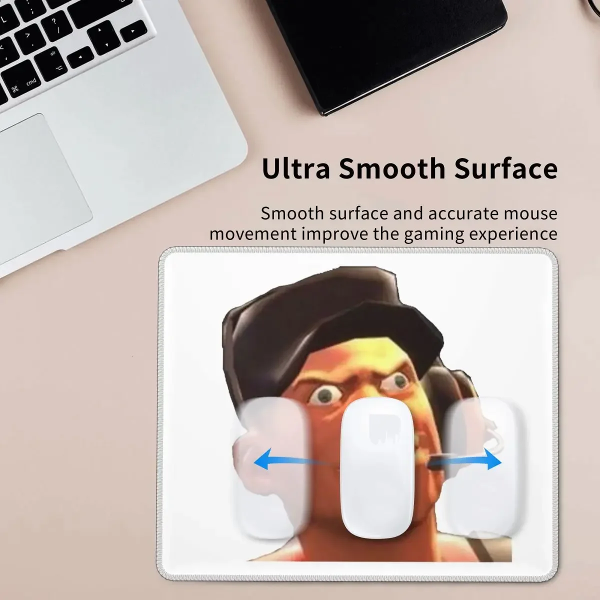 Team Fortress 2 TF2 Scout Gmod Face Funny Meme Mouse Pad Computer Keyboard Mouse Mat Gamer PC Laptop Desk Mat Table Mats