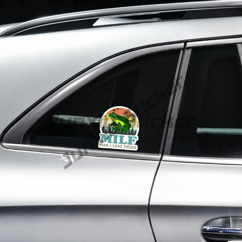 Funny  Word Car Stickers I Love Frogs Sticker Pack Exterior Accessories Waterproof PVC Inkjet Decals