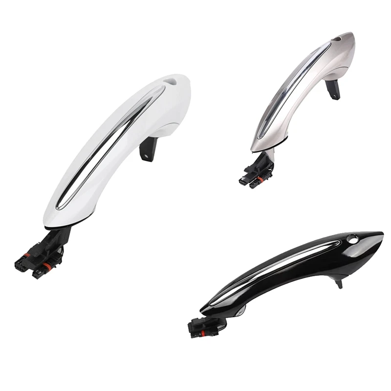 Left Front Door Handle+Light Comfort Access 51217231931 For BMW 5 6 7 Series F07 F10 F11 F06 F12 F13 F01 F02 F03 LHD