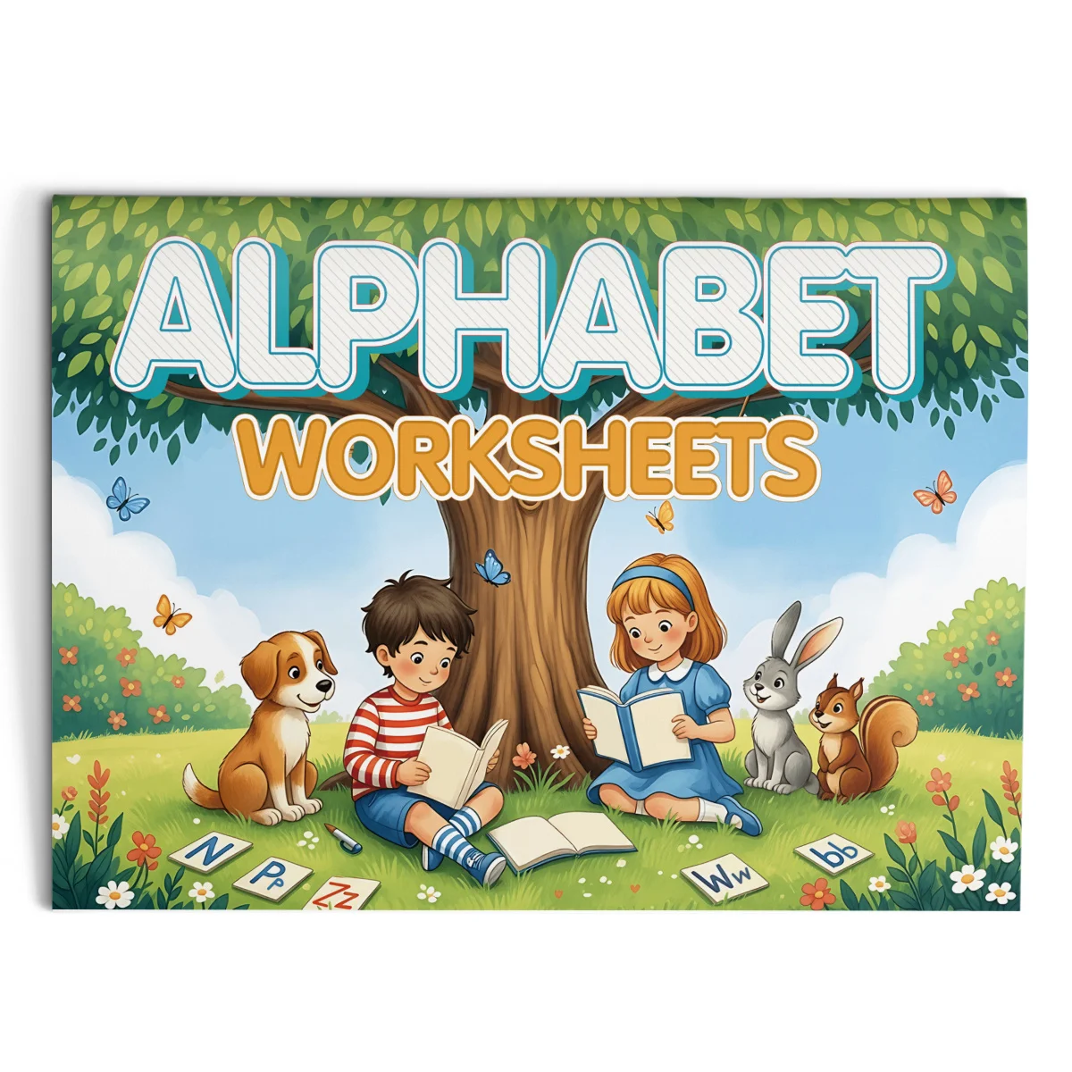 Alphabet Worksheets for Kids Activity Book with Tracing Coloring and Letter Recognition Exercises Build Writing Confidence