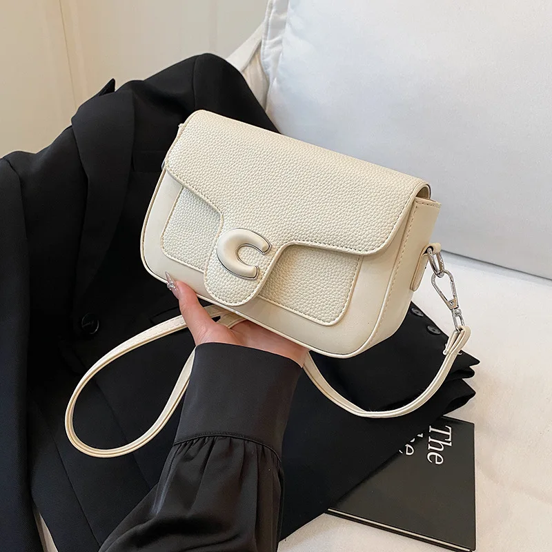Women's Minimalist Retro Patchwork Bag - Color Block Small Square Bag, Niche Fashion Handbag for Commuting & Casual
