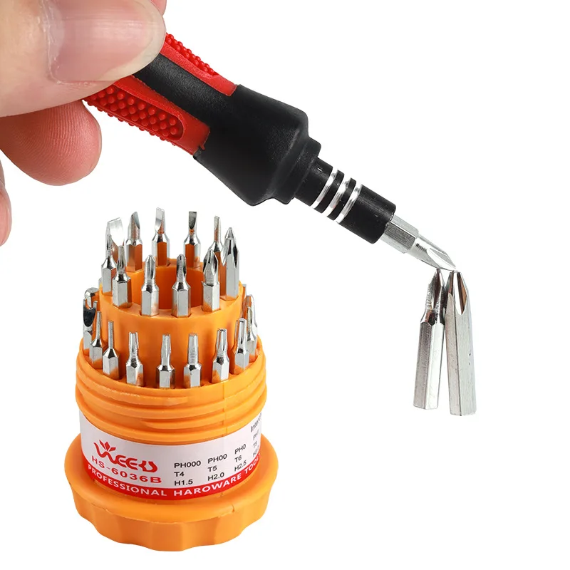 Mobile Phone and Computer Digital Repair Disassembly and Repair Tools 31-in-1 Combination Screwdriver Multi-Purpose Screwdriver Set