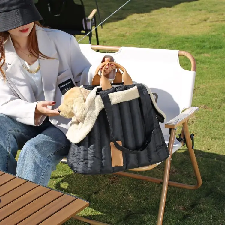 

Pet Convenient Backpack Crossbody Thickened Warm Going Out Pet Bag