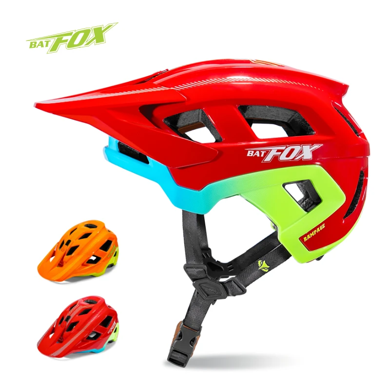 

BATFOX 2025 MTB Helmet for Adults Integrated Molding Comfortable Fit Ventilated Design for Off-Road Cycling Bicycle Helmet