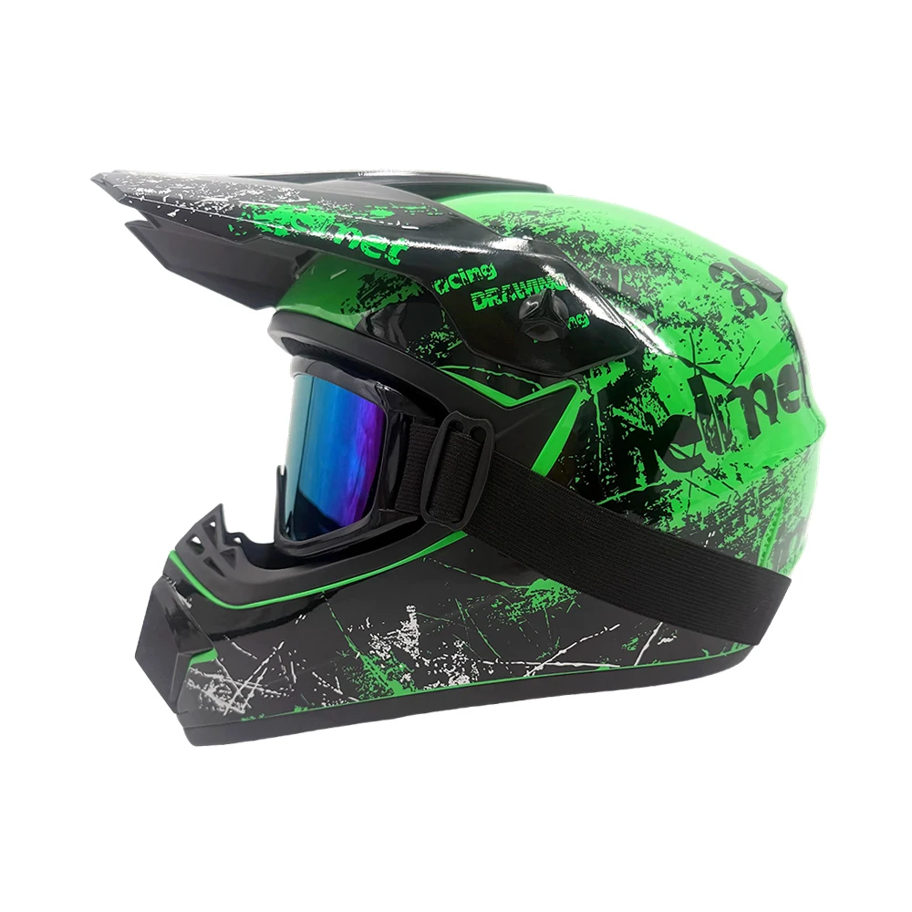 

High Quality Motorcycle Off Road Racing Helmet ATV Forest DH Mountain Bike Full Helmet DOT Approved