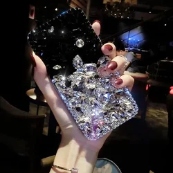Rhinestone Cases for iPhone 16 16e 15 14 13 12 11 8 7 Pro Max Plus mini X XS XR SE 2020 2022 Case Diamond Phone Cover Sunjolly