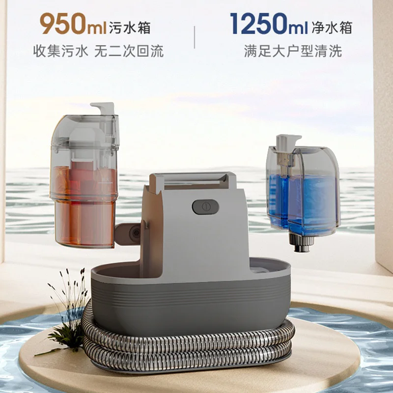 Portable Dy503b Hot and Cold Water Cleaning Stubborn Stains Spots Wet and Dry Dirty Fabric Carpet Sofa Washing Machine Vacuum