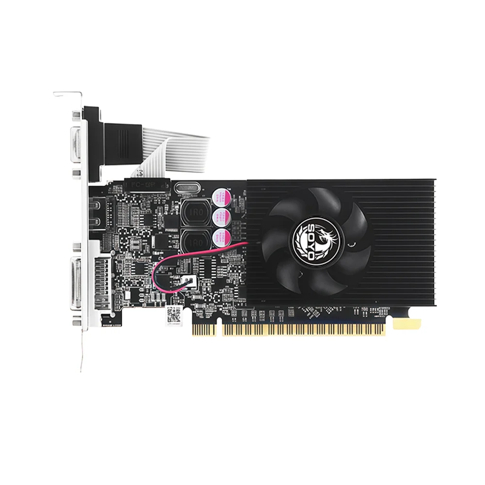 SOYO Graphics Cards NVIDIA GeForce GT 610 2G GDDR3 64bit  HDMI*1 VGA*1DVI*1 Video Card For Desktop Gaming Computer GPU GT 610
