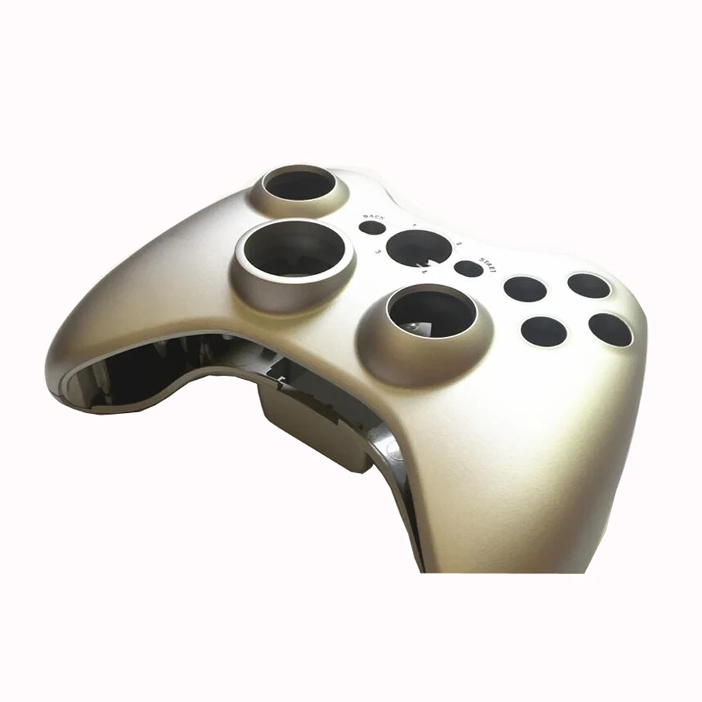 

10pcs Replacement Part Silver Plastic Shell Case Front Housing Faceplate shell for Xbox 360 Controller