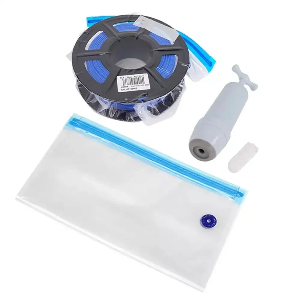 PLA ABS بولي TPU PETG خيوط حقيبة فارغة مع مقبض مضخة هواء ثلاثية الأبعاد خيوط الطابعة حقيبة التخزين مجفف إبقاء ثلاثية الأبعاد الطباعة الملحقات