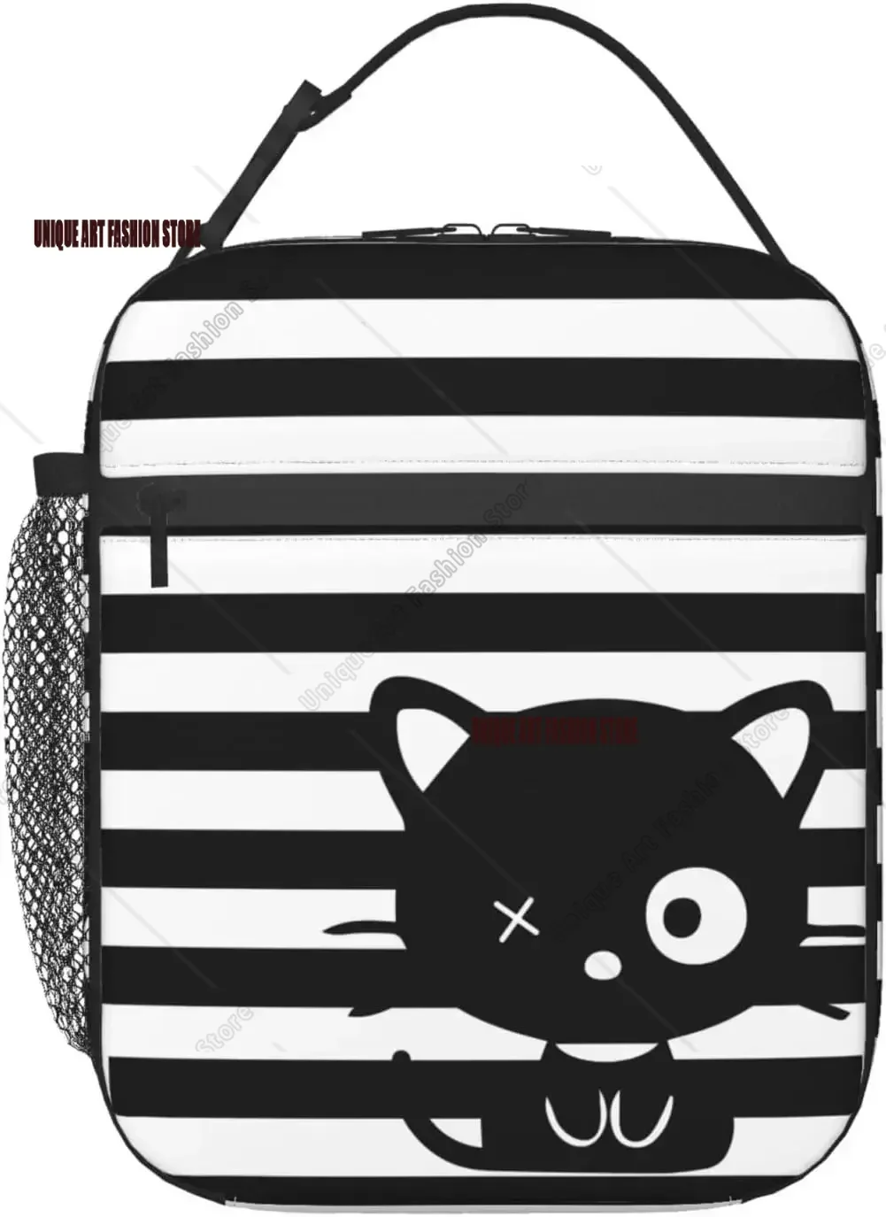 Black Cat Portable Lunch Bag Insulated Lunch Box Reusable Totes for Women Men Work School Picnic Camping
