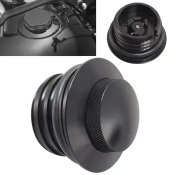 適用於哈雷戴維森 Dyna Super Glide CVO Softail Fat Bob FXFB FXFBS FLSTF FLFB 的摩托車油箱蓋按壓式油箱彈出油箱蓋 6 最佳銷售 哈雷戴維森肥仔 - №2