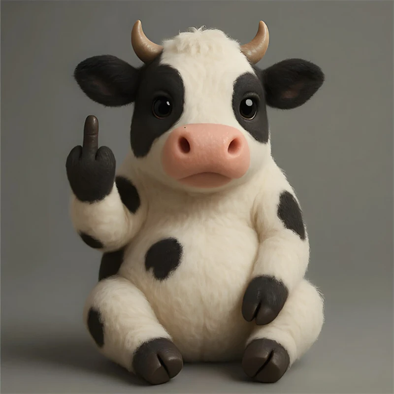 جديد الاصبع الوسطى أفخم لطيف الحيوان مكتب تمثال صغير المنزل مكتب موضوع حفلة طاولة بار المزاج الديكور الدعائم هدية اكسسوارات #4