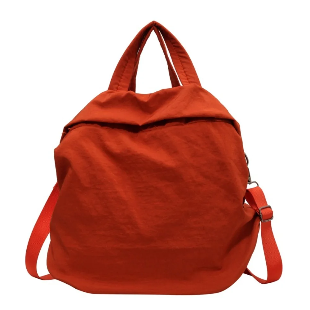 

Large Capacity Nylon Tote Bag Lightweigh Commuting Woman Shoulder Bag Casual Solid Color Minimalist Handbag Travel