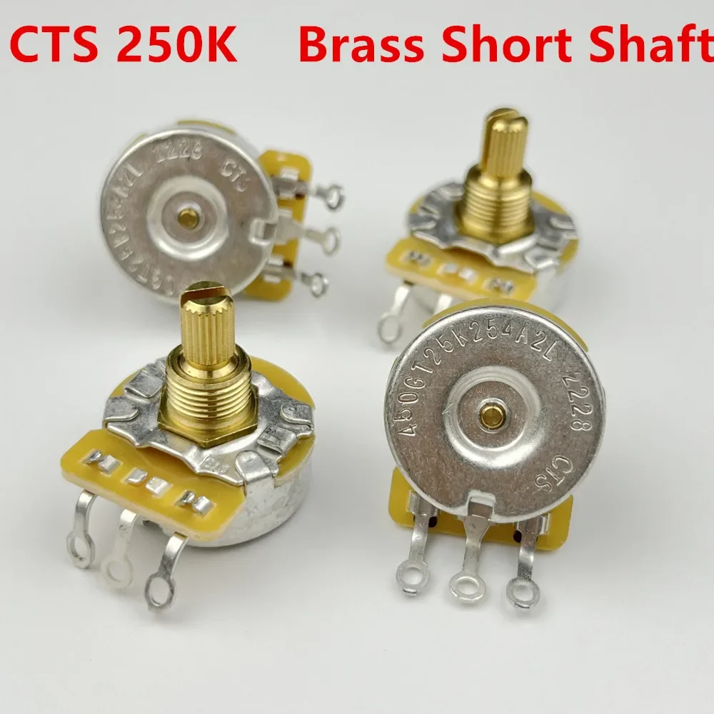 1 Piece CTS 250K Brass Short Bushing Split Shaft Big Audio Potentiometer For Electric Guitar Bass 450GT POT