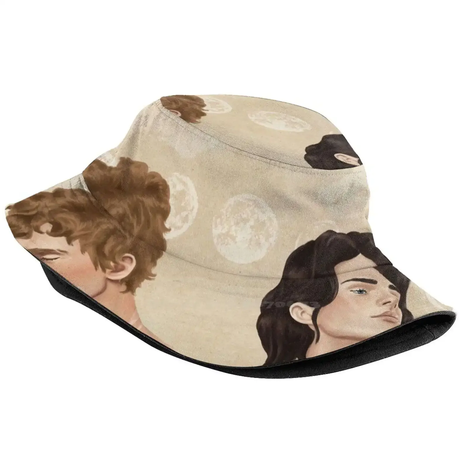 Wolf And Korean Ladies Outdoor Sun Hat Bucket Cap Moony Pads Remoonsart